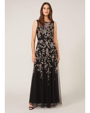 Phase Eight Jacqueline Embellished Tulle Dress - Black