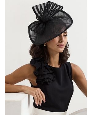 Phase Eight Striped Bow Freeform - Black