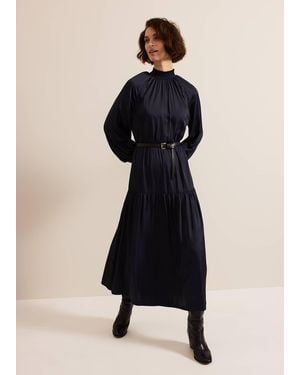 Phase Eight Ornella Satin Dress - Black