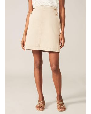 Phase Eight Daryelle A-Line Denim Skirt - Natural