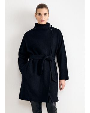 Phase Eight Jennifer Belted Wool Coat - Blue