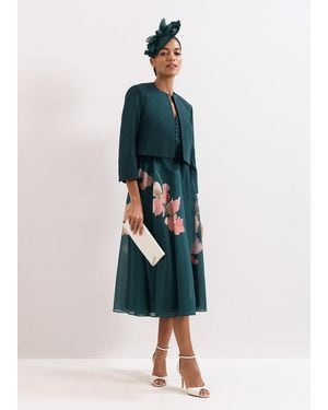 Phase Eight Arlette Cropped Jacket - Green