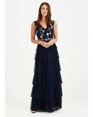 Phase Eight Cordelia Tiered Tulle Dress - Blue