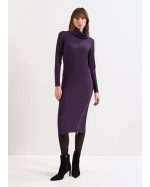 Phase Eight Hartley Zip Dress - Purple