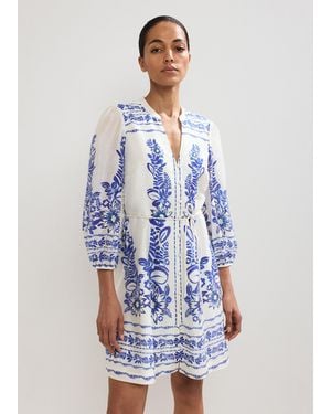 Phase Eight Pia Floral Mini Dress - Blue
