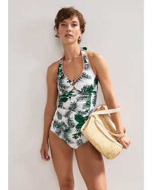 Phase Eight Tropical Print Tankini Bottom - White
