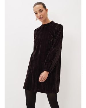 Phase Eight Jacinda Velvet Shift Dress - Black