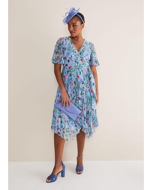 Phase Eight Kendall Floral Midi Dress - Blue