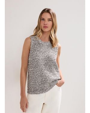 Phase Eight Lorelle Textured Tank - White