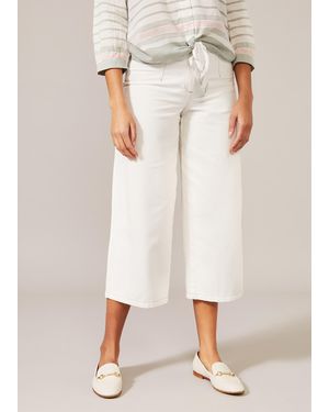 Phase Eight Nora Denim Culottes - White