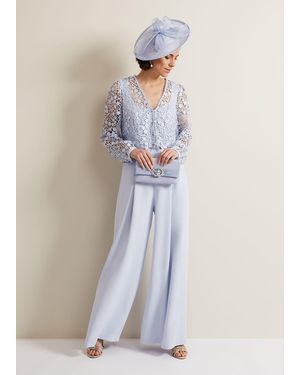 Phase Eight Mariposa Lace Jumpsuit - White