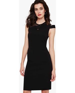 Phase Eight Lowri Mesh Detail Dress - Black