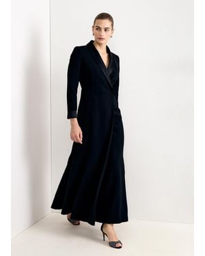 Phase Eight Petite Victoria Long Sleeved Maxi Blazer Dress - Blue