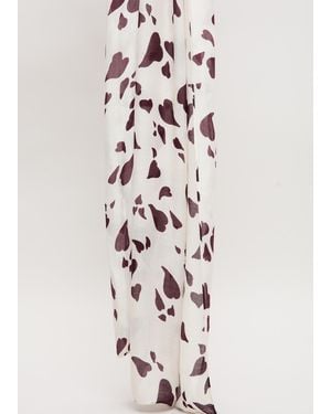 Phase Eight Heart Print Scarf - White