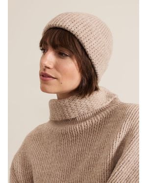 Phase Eight Knitted Beanie - Brown