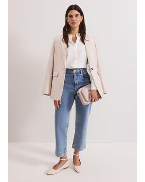 Phase Eight Lexi Crop Straight Jean - Blue