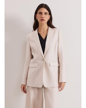 Phase Eight Amble Sheen Event Blazer - Natural
