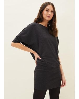 Phase Eight Becca Batwing Knitted Dress - Black