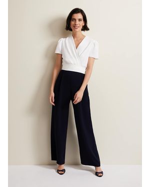 Phase Eight Eloise Wide Leg Jumpsuit - Blue