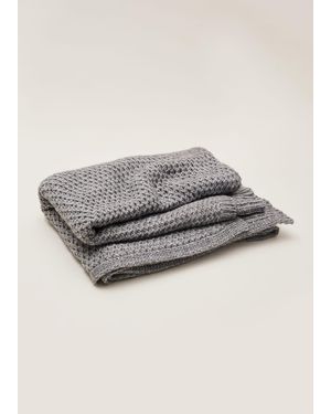 Phase Eight Miya Knitted Blanket - Grey
