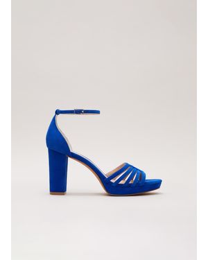 Phase Eight Strappy Platform Heel - Blue
