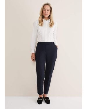 Phase Eight Ulrica Straight Leg Trousers - Blue
