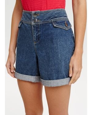 Phase Eight Darenna Turn Up Shorts - Blue