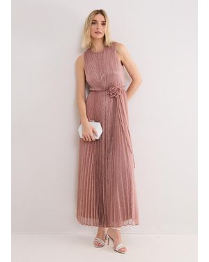 Phase Eight Simara Sleeveless Pleated Maxi Dress - Pink