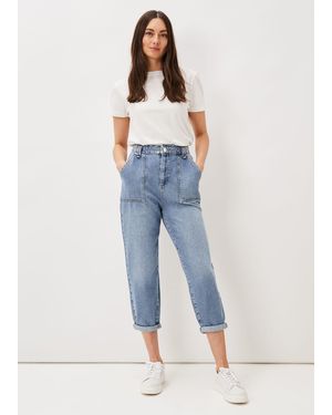 Phase Eight Nadina Paper Bag Waist Jean - Blue
