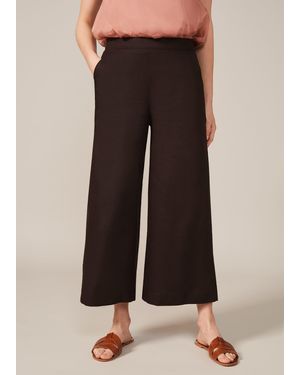 Phase Eight Luna Linen Trouser - Black