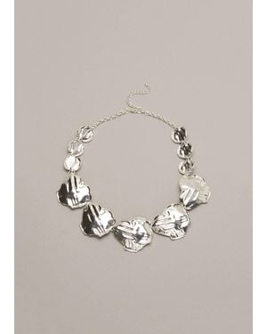 Phase Eight Lola Leaf Short Necklace - Metallic