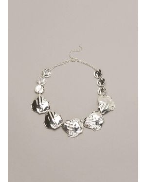 Phase Eight Lola Leaf Short Necklace - Metallic