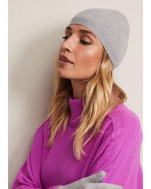 Phase Eight Sparkly Beanie - Pink
