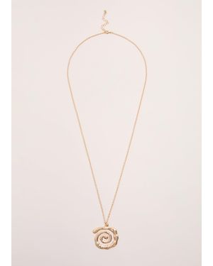 Phase Eight Long Swirl Pendant - Natural