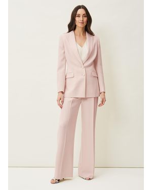 Phase Eight Cadie Wide Leg Suit Trousers - Pink