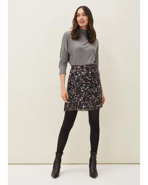 Phase Eight Kayley Abstract Print Mini Skirt - Multicolour