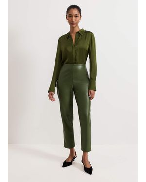Phase Eight Mya Pu Crop Trouser - Green