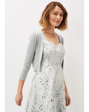 Phase Eight Salma Lightweight Knitted Jacket - White
