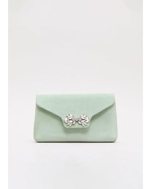 Phase Eight Sparkle Clutch Bag - Green