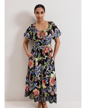 Phase Eight Petite Asa Floral Dress - White