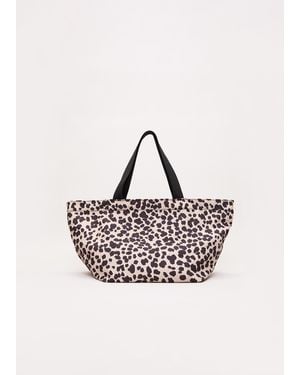 Phase Eight Leopard Print Beach Bag - Pink