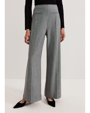 Phase Eight Dilly Pleat Detail Wide Leg Trouser - Natural