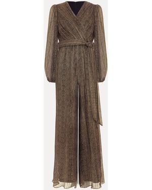 Phase Eight Petite Alli Textured Jumpsuit - Natural
