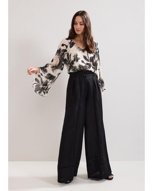 Phase Eight Ayse Linen Trouser - Black