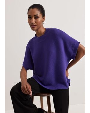 Phase Eight Grace Sleeveless Tabard Top - Purple