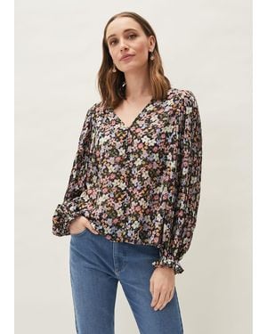 Phase Eight Sadie Floral Blouse - Multicolour