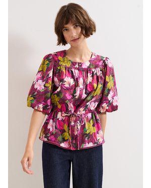 Phase Eight Pia Floral Blouse - Red