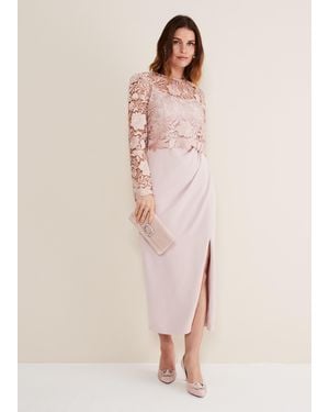 Phase Eight Adeline Double Layer Maxi Dress - Natural