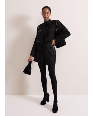 Phase Eight Ripley Lurex Short - Black