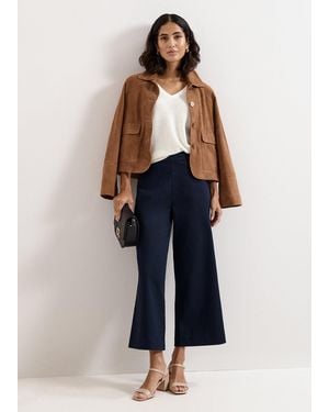 Phase Eight Sylvie Crop Trouser - Blue